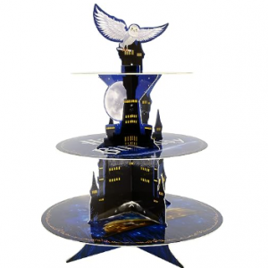 Magical Wizard 3 Tier Cupcake Stand School Party Decorations Cake Stand Unique Birthday Halloween Party Supplies Cosplay Party Favors Table Decor