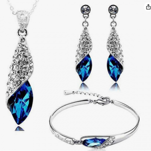 Valentine Gift By Shining Diva Italian Designer Non Precious Metal Jewellery Set for Women